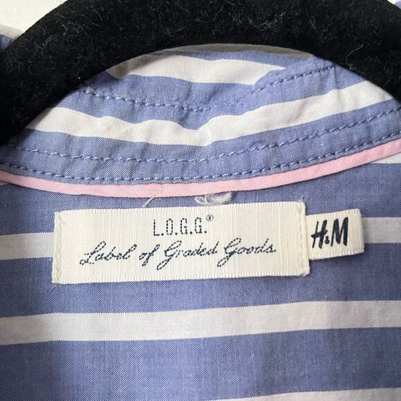 L.O.G.G. by H&M Strlped Button-Down Shirt - Size UNKNOWN - Picture 2 of 8